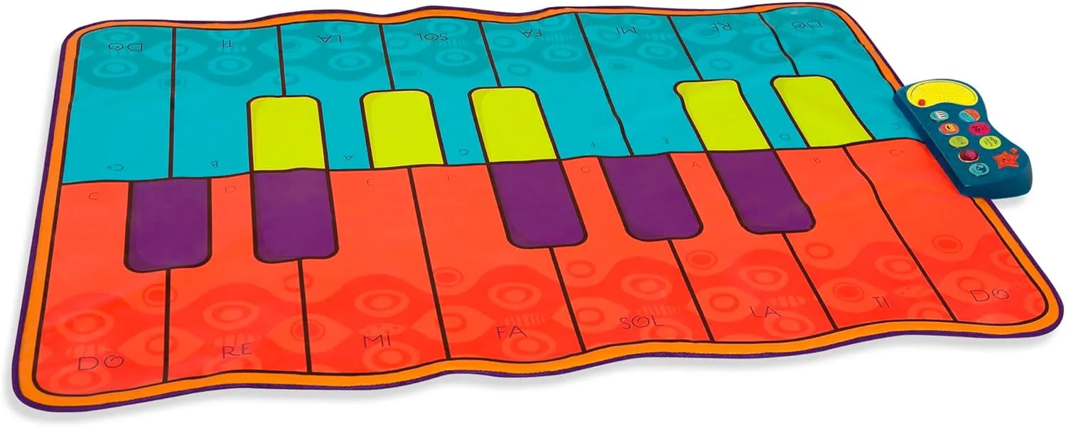 B. toys – Piano Dance Mat – Songs, Fun Sounds & 4 Music Modes – Musical Toy for Kids – Floor Mat for Active Play – 3 Years   – Boogie Woogie Mat