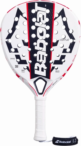 Babolat Technical Vertuo Juan Lebron Padel Racket (White/Black/Red)