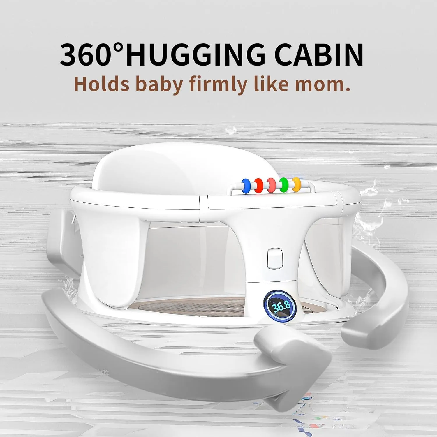 Baby Bath seat for Babies Sitting up Infant Bath tub Portable sit up Seats Bathing Chair Newborn Essentials Toddler Must Haves 0-12 Months Bathtub Sink Bather Sitting Shower Support Travel Ring
