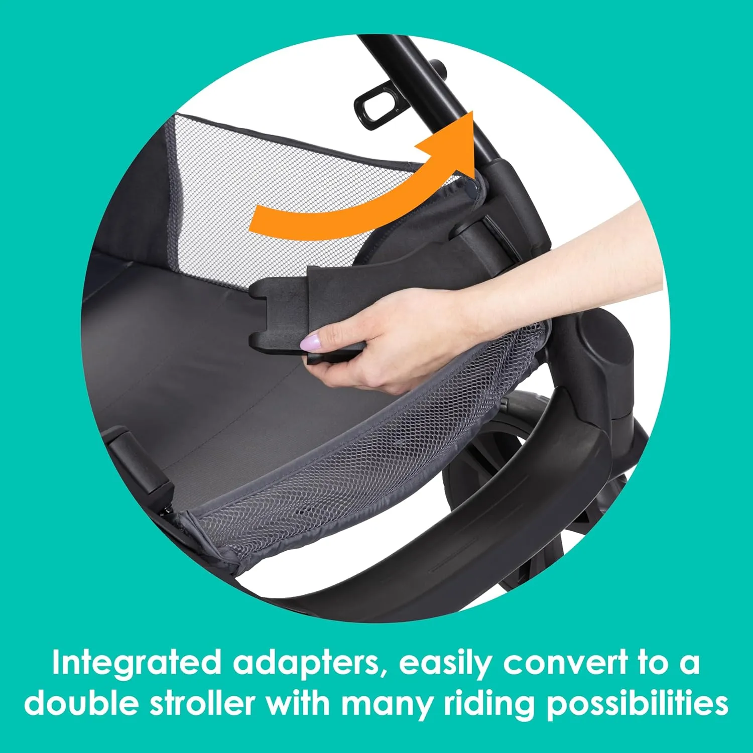 Baby Trend Morph Single to Double Modular Stroller, Dash Grey