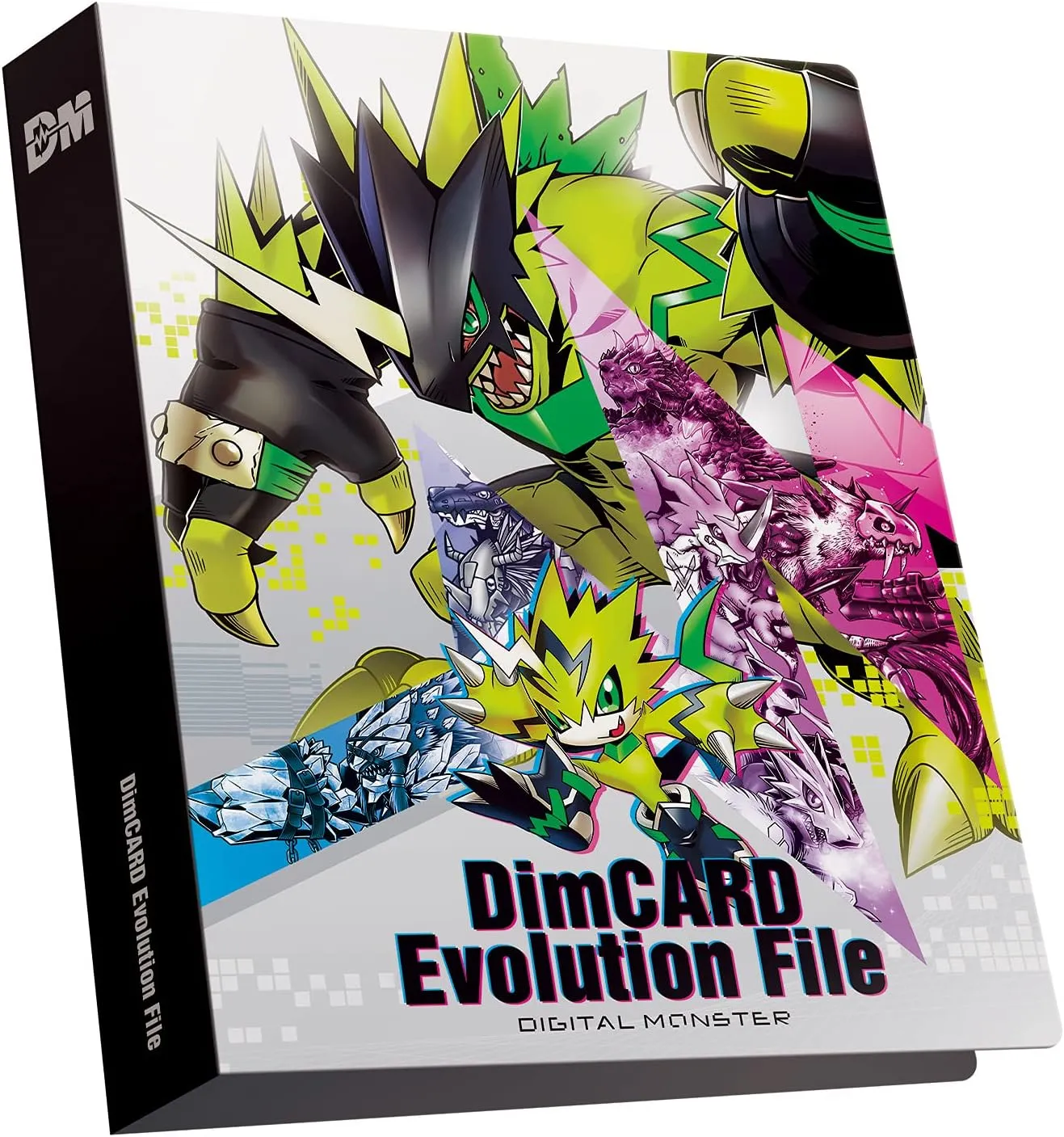 Bandai Digimon DIM Card Evolution File | Holds 10 DIM Cards & Includes 5 Tracking Sheets