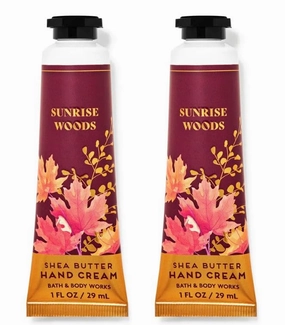 Bath and Body Sunrise Woods Shea Butter Hand Cream | Set of 2 (1 Oz Each)