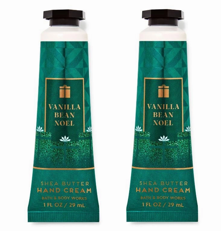 Bath and Body Vanilla Bean Noel Shea Butter Hand Cream | Set of 2 (1 Oz Each)