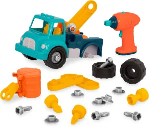 Battat – Classic Construction Toy – Pretend Play Tools – Toddler Trucks – Dexterity Building Toy – 3 Years   – Take-Apart Crane