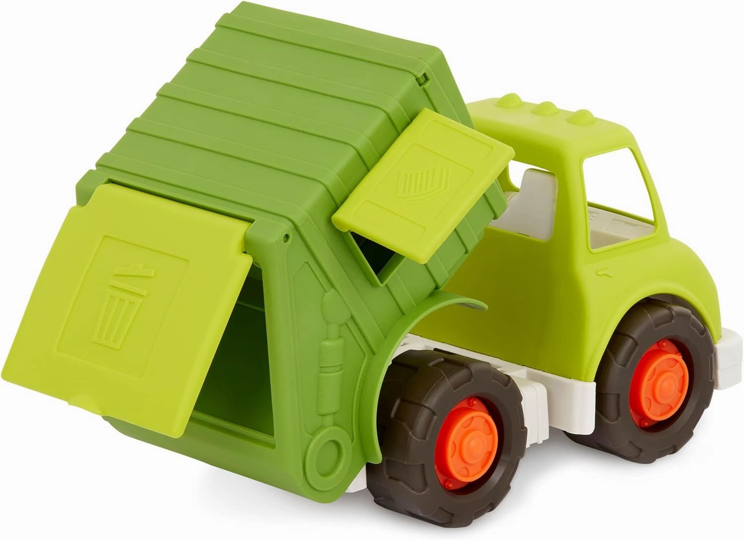 Battat- Wonder Wheels- Recycling Truck – Toy Garbage Truck – 3 Compartments For Waste Management- Toy Vehicle For Toddlers – Recyclable – Recycling Truck- 1 year  