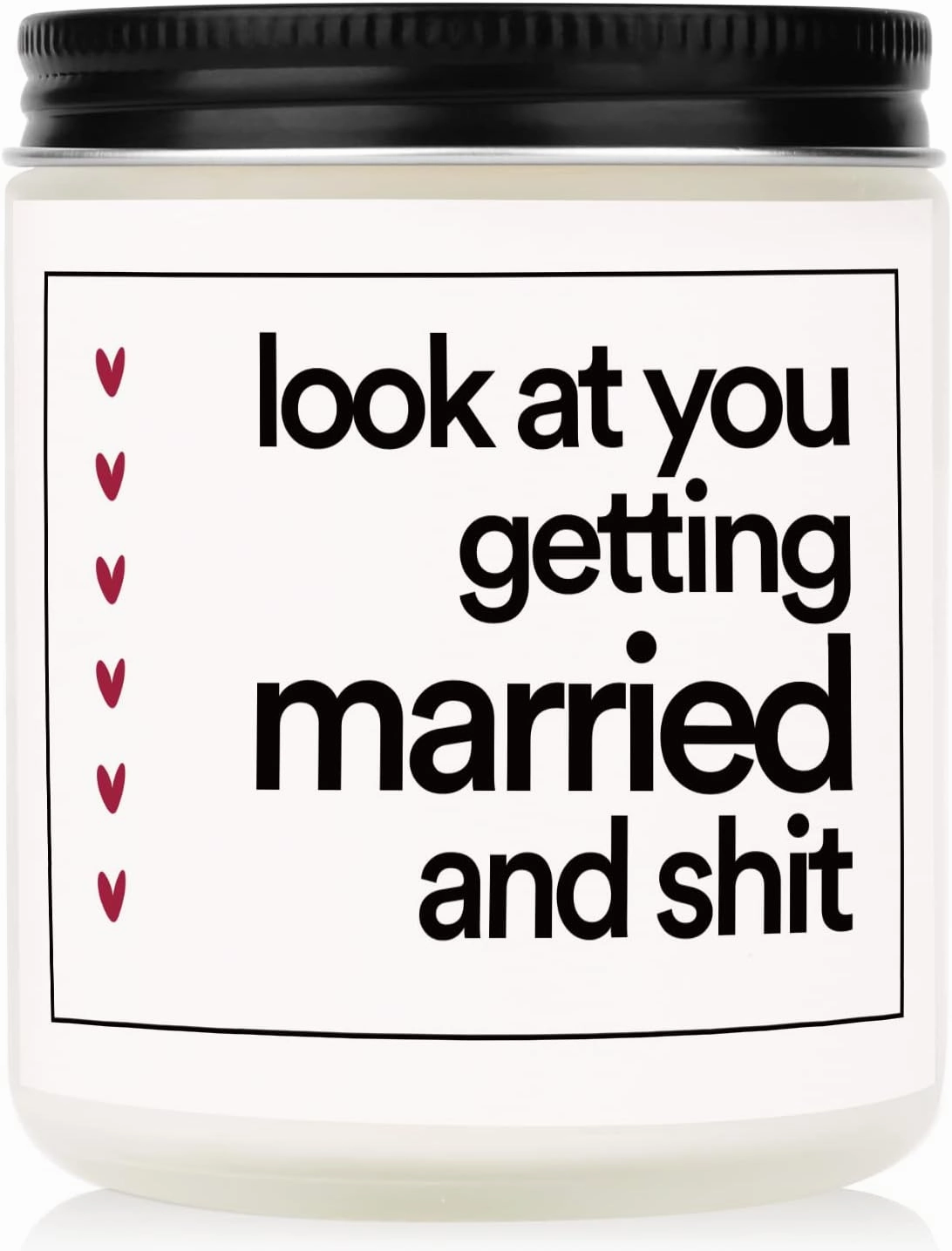 BaubleDazz Funny Wedding Gifts, Bachelorette & Bridal Shower Gift for Bride, 7oz Lavender Scented Soy Wax Candle, Bride to Be, Engagement Gifts for Couples
