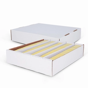 BCW 5000ct Trading Card Storage Boxes (Full Lid) – 1 Pack | Corrugated Cardboard Organizer for Sports Cards, Pokémon & MTG | Assembly Required