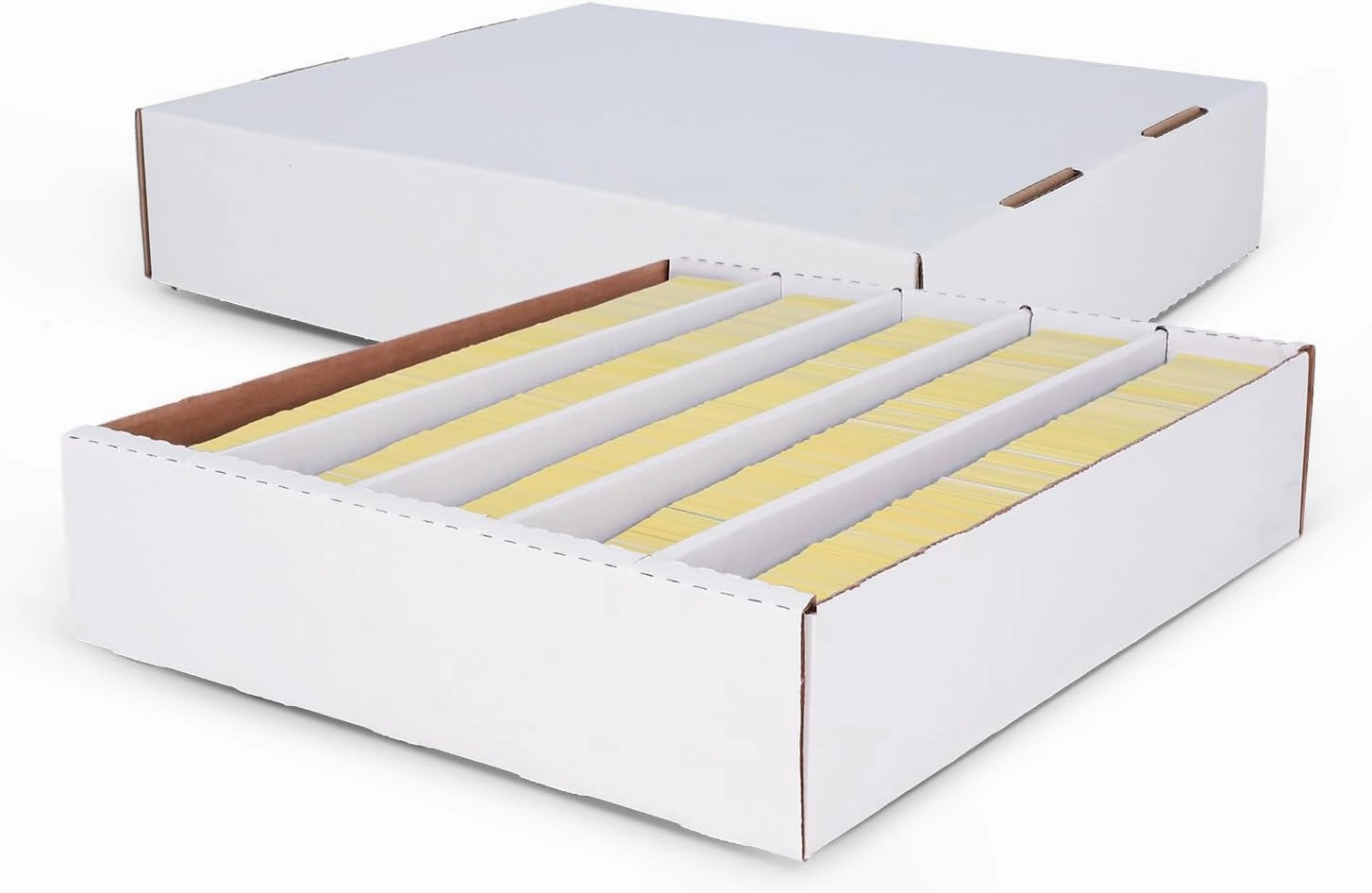 BCW 5000ct Trading Card Storage Boxes (Full Lid) – 5 Pack | Corrugated Cardboard Organizer for Sports Cards, Pokémon & MTG | Assembly Required