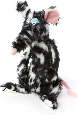 BeastsTown 39609 Rat Schiggi Miggi Plush Toy for Boys, Girls and Adults Black White