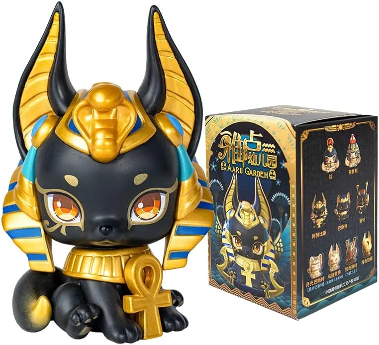 BEEMAI AARU Garden Ancient Egypt Mythology Series 1 1PC Random Design Cute Figures Desktop Ornament Collectible Toys Birthday Gifts