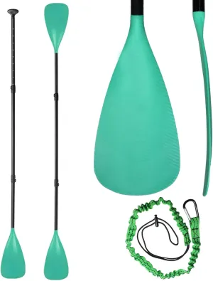 BeGrit SUP Paddle Board Paddle 4-Piece Stand up Paddleboard Paddles with Paddle Leash - Adjustable Aluminum Alloy, Floating Kayak Paddle