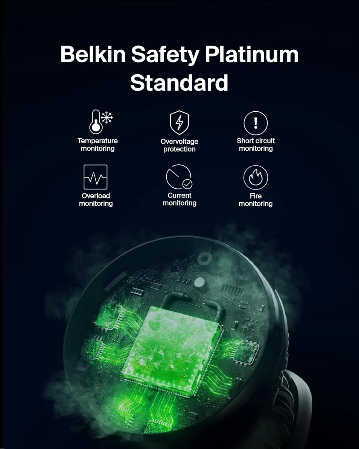 Belkin MagSafe-Compatible 3-in-1 Wireless Charger Stand 15W - Qi2-Certified Wireless Charging Station, Fast Charging iPhone Charger for iPhone 16, AirPods, & Apple Watch - 36W Charger Included - Black