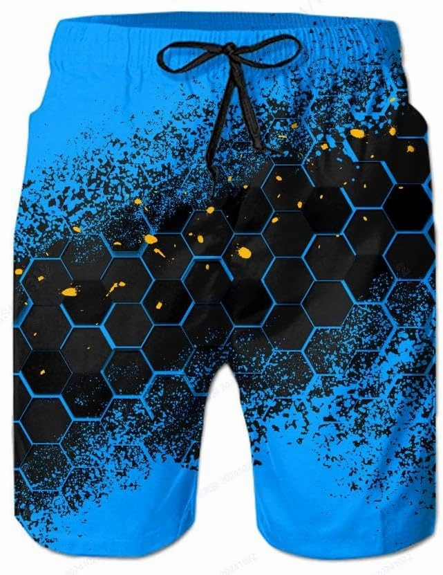 Belovecol Mens Swim Trunks Summer Cool Quick Dry Board Shorts Bathing Suit with Side Pockets Mesh Lining S-3XL