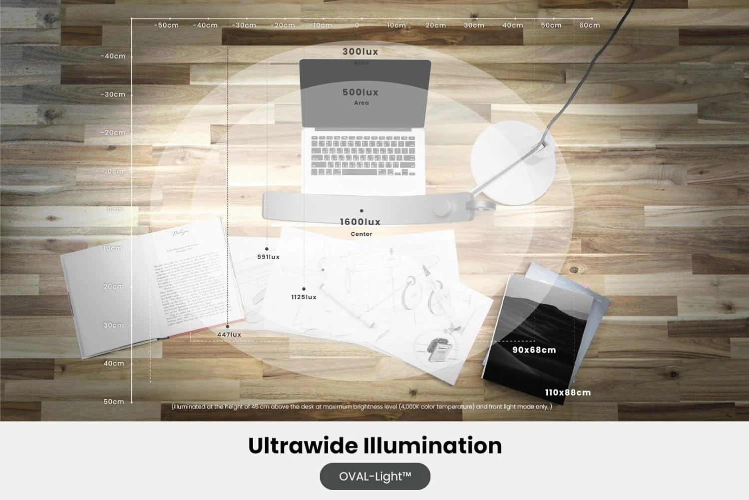 BenQ e-Reading Desk Lamp Genie | Eye-Caring for Home Office, Reading, Study, Craft | Ultrawide, Bright, Dimmable with 13 Color Modes | Adjustable Arm | Matte Silver