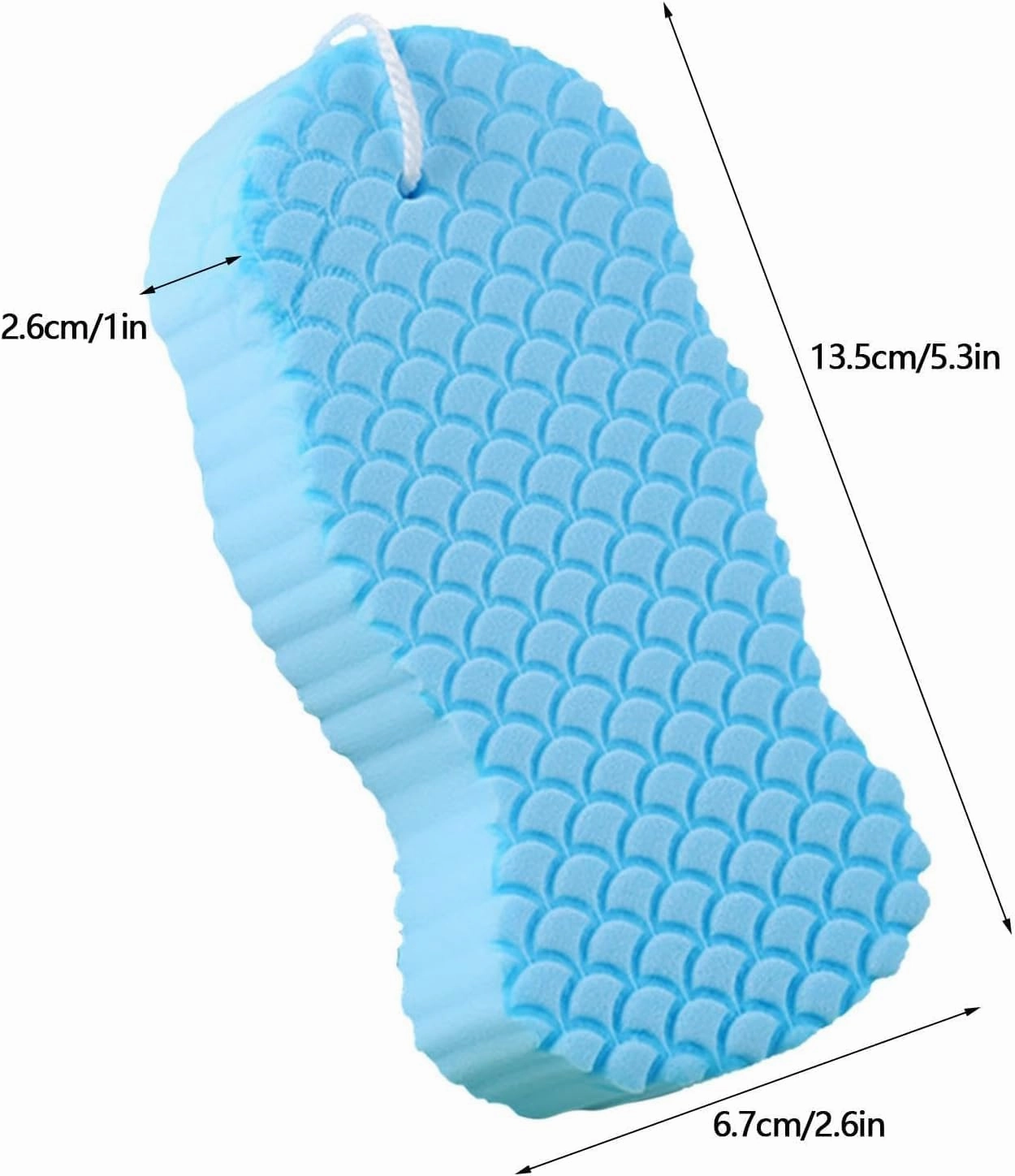 Berosly Skin Sponge, Radiant Skin Exfoliating Bath Sponge for Body, Super Soft Dead Skin Remover for Adults, Kids & Pregnant Women, Gentle Apparent Exfoliation for Smooth & Glowing Skin (Set A)
