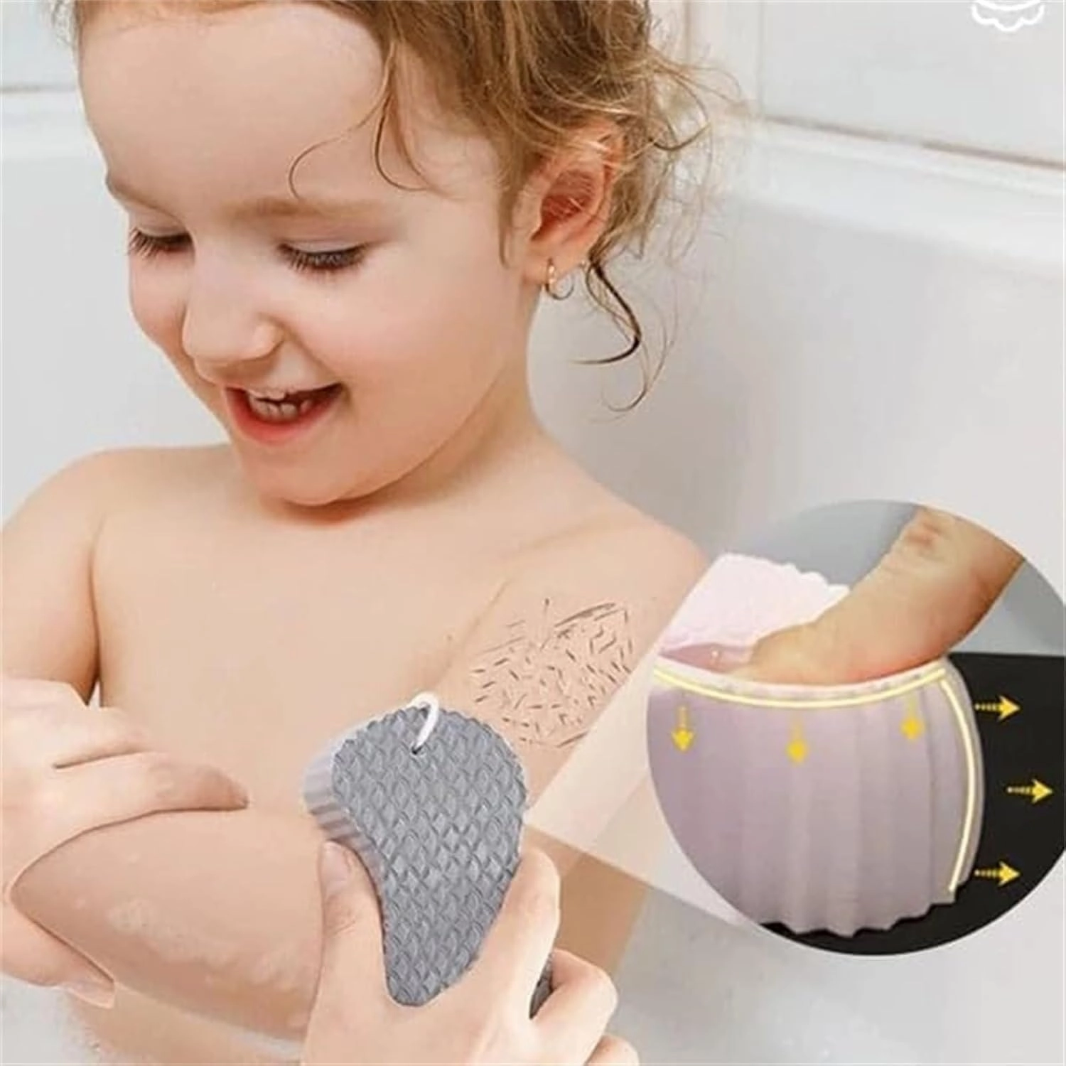 Berosly Skin Sponge, Radiant Skin Exfoliating Bath Sponge for Body, Super Soft Dead Skin Remover for Adults, Kids & Pregnant Women, Gentle Apparent Exfoliation for Smooth & Glowing Skin (Set A)