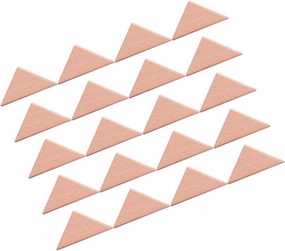 BESPORTBLE 20pcs Geometric Building Blocks Safe Early Education for Fun Building Blocks Big Triangle for Creativity Coordination for Home Kindergarten Play