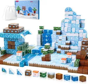Bestdin Magnetic Blocks-108PCS Magnetic Building Blocks, STEM Sensory Toys for Kids Ages 3 , Toys for Boys Girls Gifts