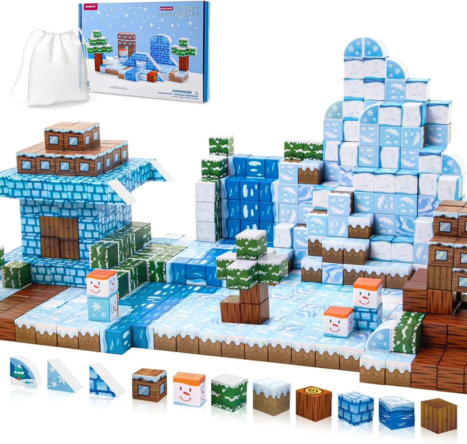 Bestdin Magnetic Blocks-108PCS Magnetic Building Blocks, STEM Sensory Toys for Kids Ages 3 , Toys for Boys Girls Gifts