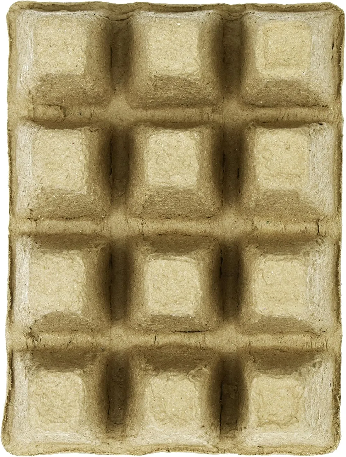 Black Duck Brand Set of 12 Biodegradable Eco Friendly Peat Trays! 3" 12 Pot Tray - Recycled Non Bleached Peat Pots Perfect for Seed Germination! No Transplanting Required - No More Damaged Roots!