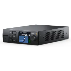 Blackmagic Design 2110 IP Converter 3x3G with 2.2-Inch LCD Display, 10G Ethernet, and 6 Buttons with Spin Knob Control (Black)