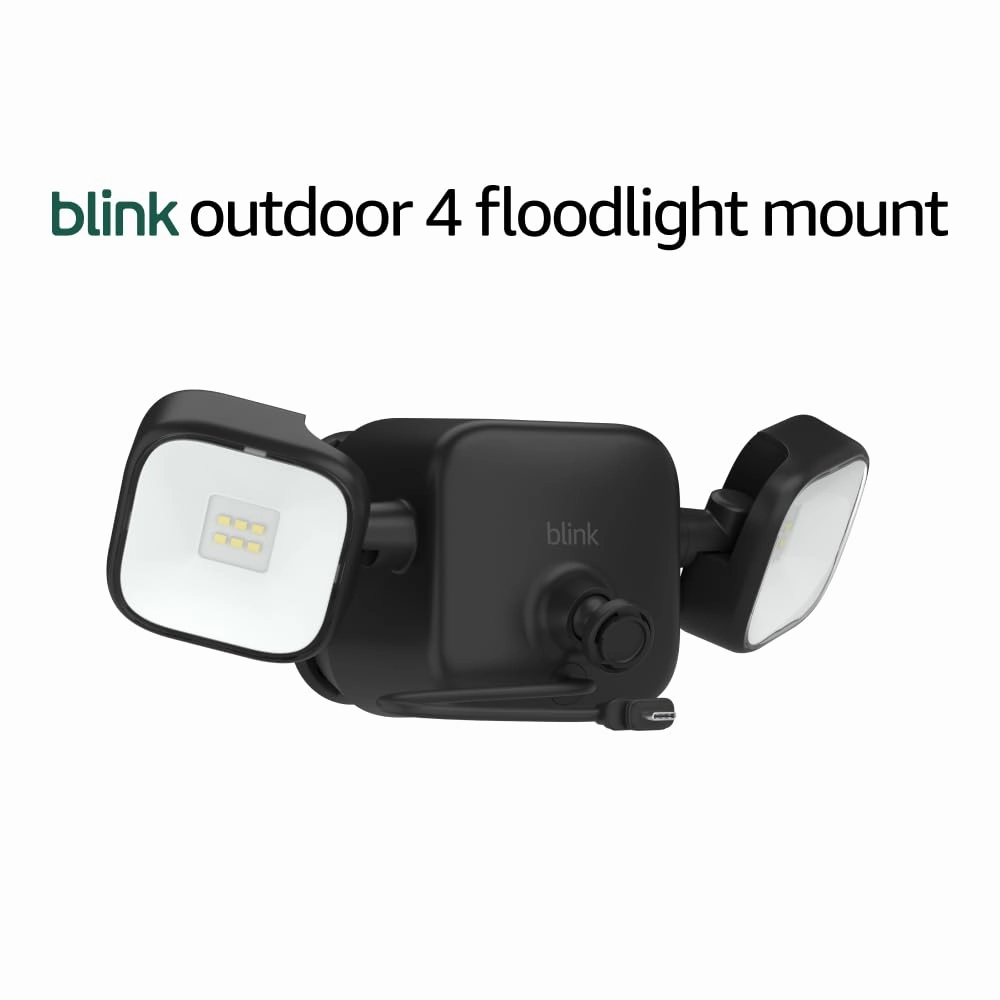 Blink Outdoor 4 Floodlight Mount – Wire-free, 700 lumens, two-year battery life, set up in minutes