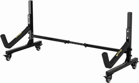 Bonnlo Kayak Stand Freestanding Storage Rack for Kayak Canoe Boat Paddle Board SUP Surfboard for Indoor Outdoor Garage, Shed, Dock with Lockable Wheels Wide Adjustable