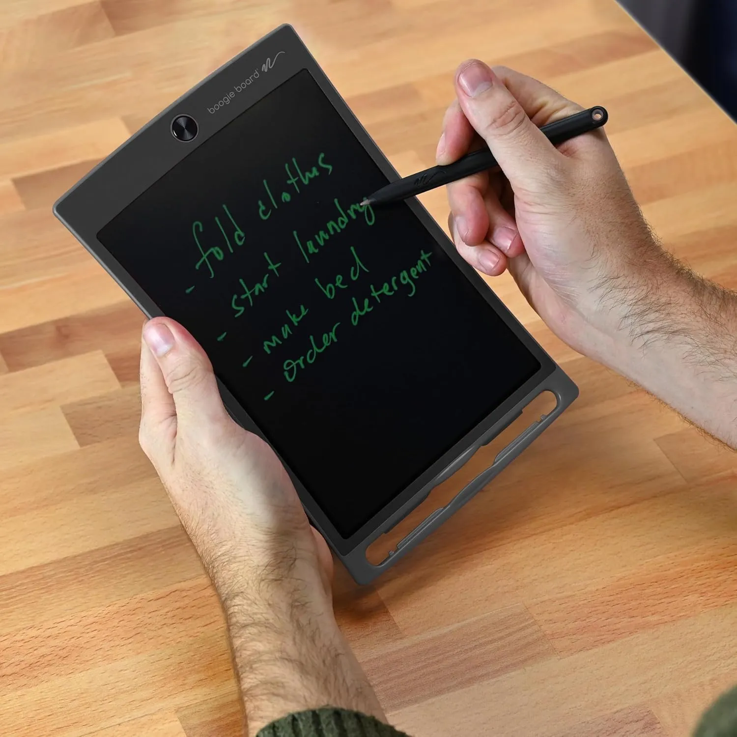 Boogie Board Jot Reusable Writing Tablet 8.5 LCD Screen Instant Erase Stylus Pen Magnets Kickstand -Perfect for Writing Drawing Digital Notetaking