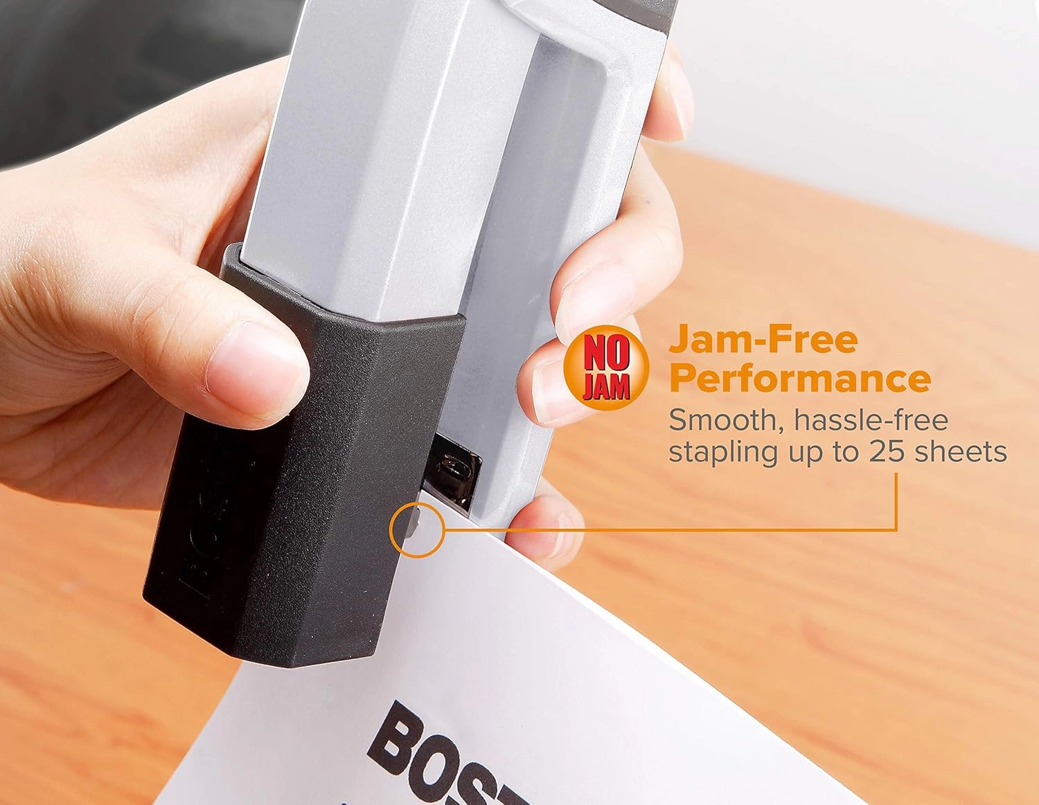 Bostitch Office Epic All Metal 3 in 1 Stapler, 25 Sheet Capacity, with Integrated Remover & Staple Storage, Silver (B777R-SLV)