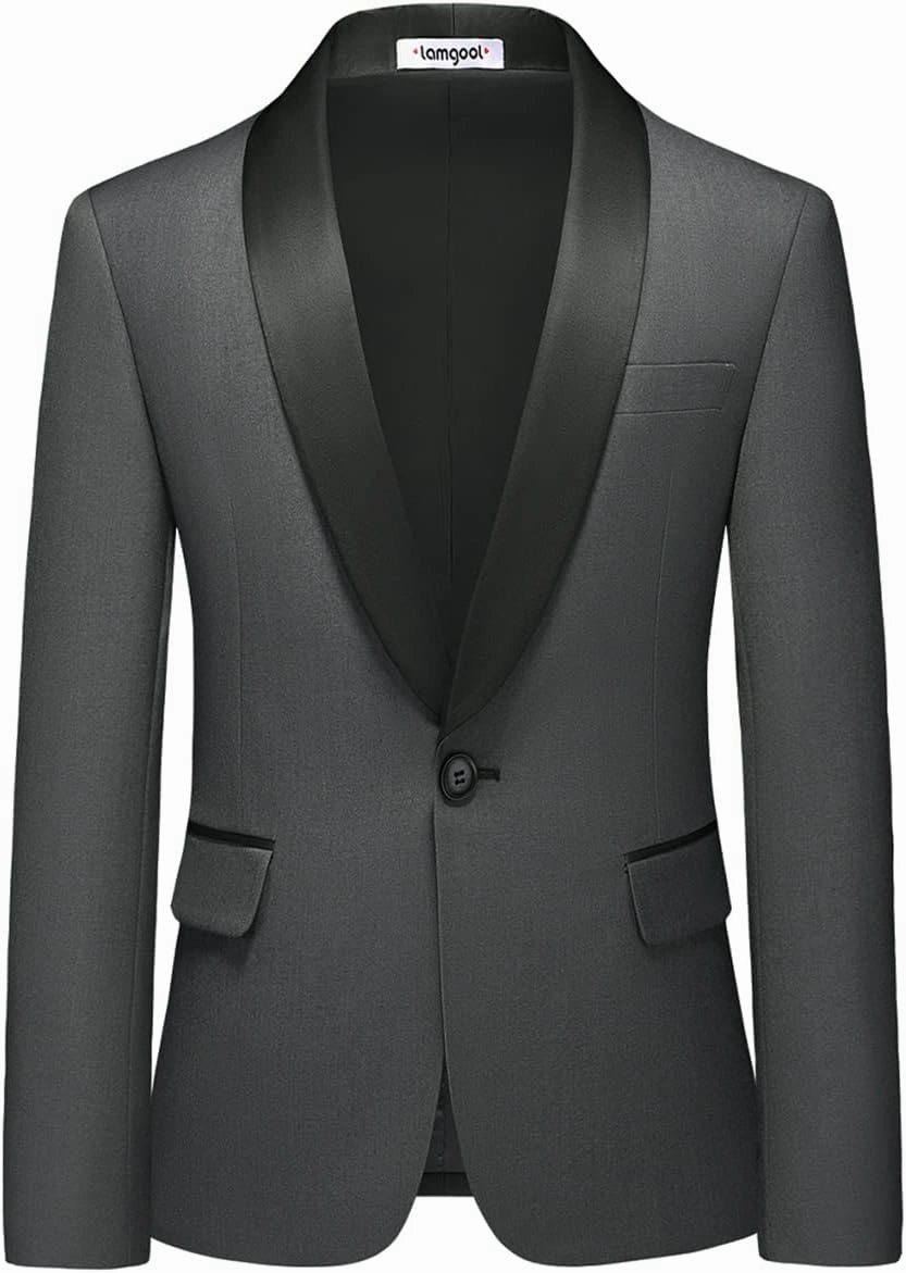 Boy Suits 3 Piece Slim Fit Formal Suit Set with Tuxedo Jacket Vest Pants for Kids Wedding Ring Bearer Party
