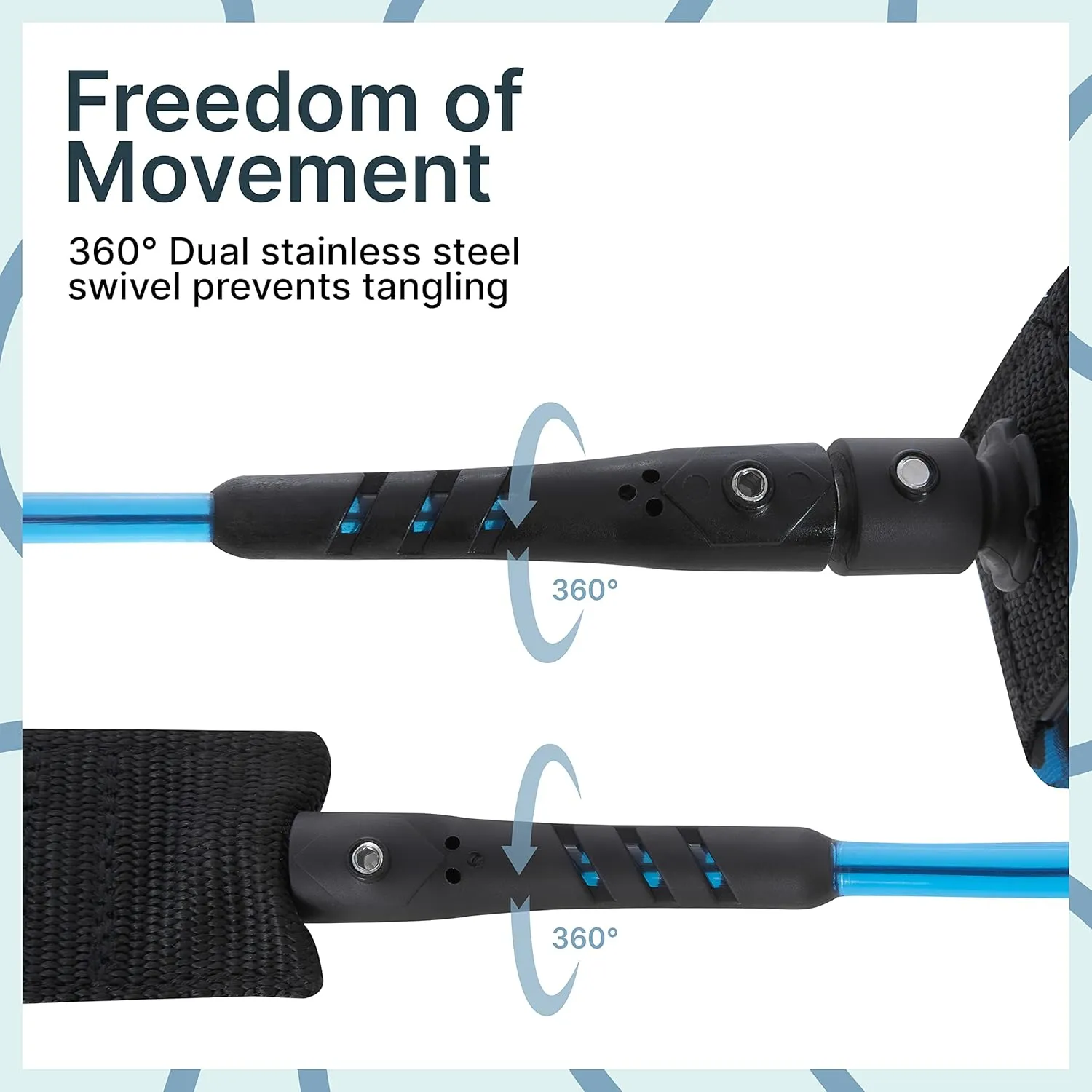 BPS ‘Storm’ Premium 7.2mm Coil SUP Leash Paddleboard Ankle Leash Quick Release Tab, with Waterproof Waist Bag Longboard Surfboard Stand-up Paddleboard Accessories