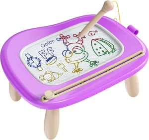 bravokids Kids Toys Toddler Girl Boy Toys, Sturdy Toddler Magnetic Drawing Doodle Board Writing for Little Boys Girls 1 2 3 Years Old Educational Learning Toy (Purple)