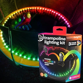Brightz Bounce LED Trampoline Lights Trampoline Accessories for Kids Trampoline Toys Trampoline Games 14 14ft 16 16ft 15 15ft Summer Fun for Kids Outdoor Trampoline Game Trampoline Stuff