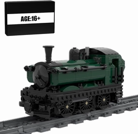 British GWR-5700 Locomotive Model Building Bricks, MOC 91327 Train Construction Kits for Adults, DIY Creative Assembly Kits, Perfect Home Ornament, 418 Pieces