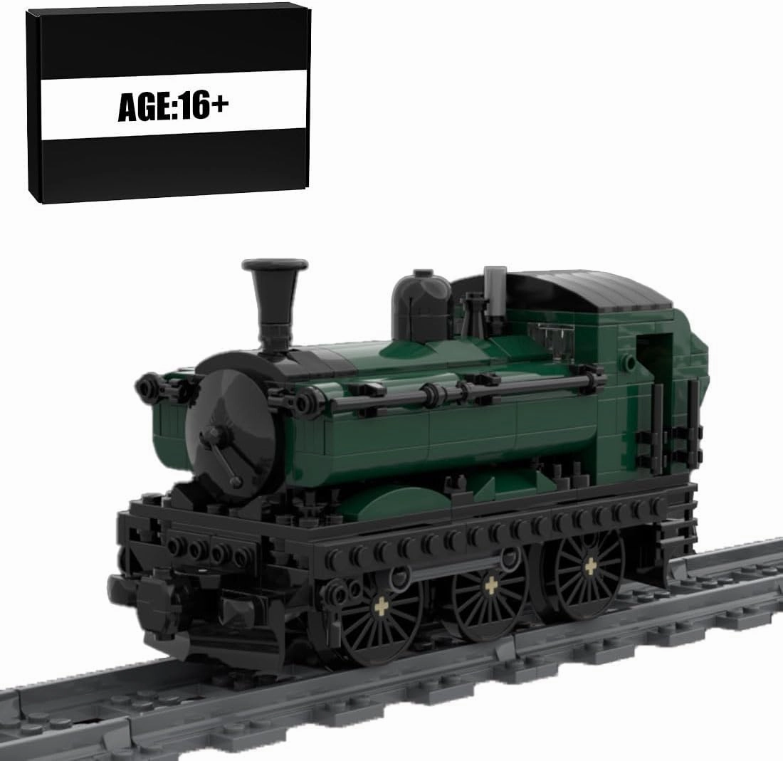 British GWR-5700 Locomotive Model Building Bricks, MOC 91327 Train Construction Kits for Adults, DIY Creative Assembly Kits, Perfect Home Ornament, 418 Pieces