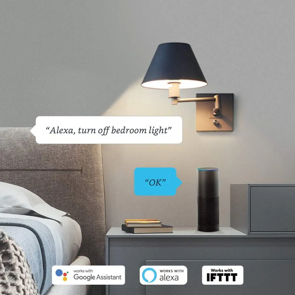 Broadlink Smart Bulb, 10W RGB Dimmable Wi-Fi LED Smart Light Bulbs A19 800lm Color Changing, Works with Alexa, Google Home, Siri and IFTTT, No Hub Required (2-Pack)