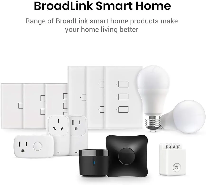 Broadlink Smart Bulb, 10W RGB Dimmable Wi-Fi LED Smart Light Bulbs Color Changing A19 800lm, Works with Alexa, Google Home, Siri and IFTTT, No Hub Required (4-Pack)