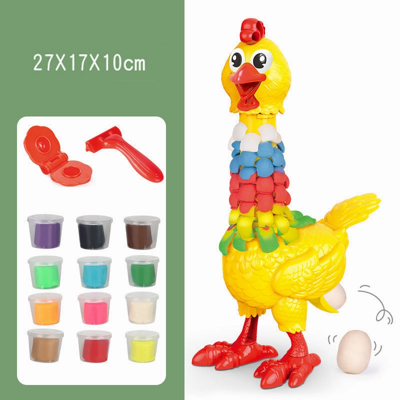 BROADREAM Plasticine Plucking Chicken Set