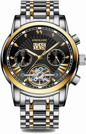 Business Watch Men Automatic Luminous Clock Men Tourbillon Waterproof Mechanical Watch Top Brand