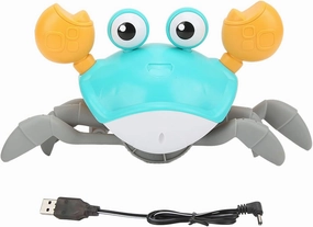 C Crawlin Toy, Baby C Toy, Cactus Toy, Ideal for Developin Hand Eye Coordination and Fine Motor Skills(Blue)