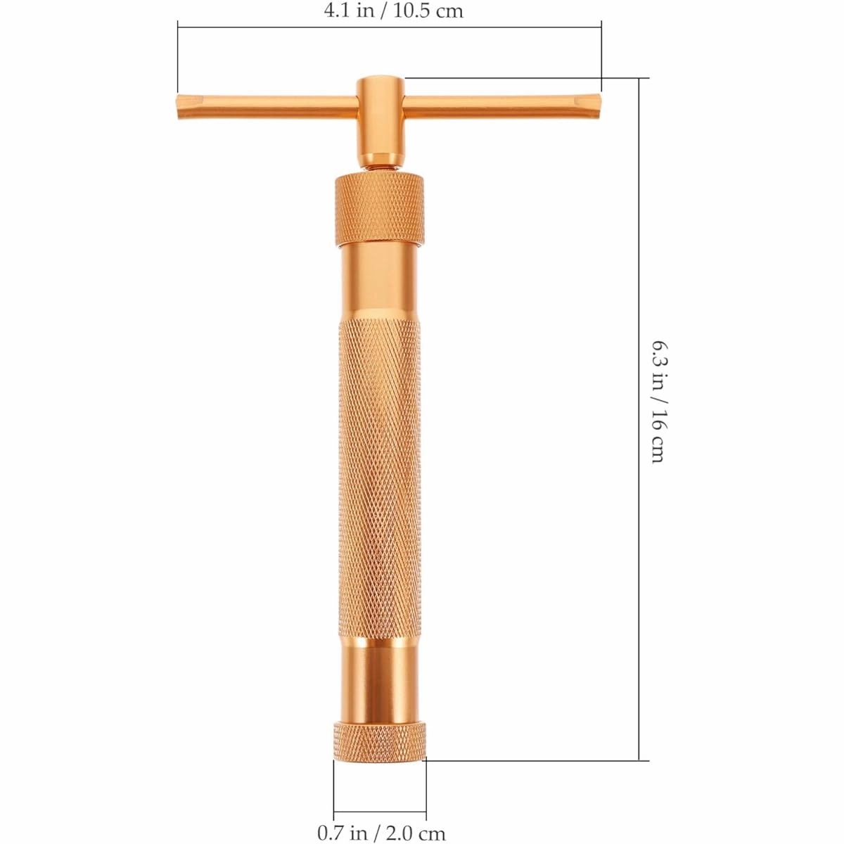 Cabilock Clay Extruder Clay Alloy Rotary Mold Tool Kit Squishy Polymer Clay DIY Geometry Noodle Cake Fondant Decorating Tool Set (Rose Gold)