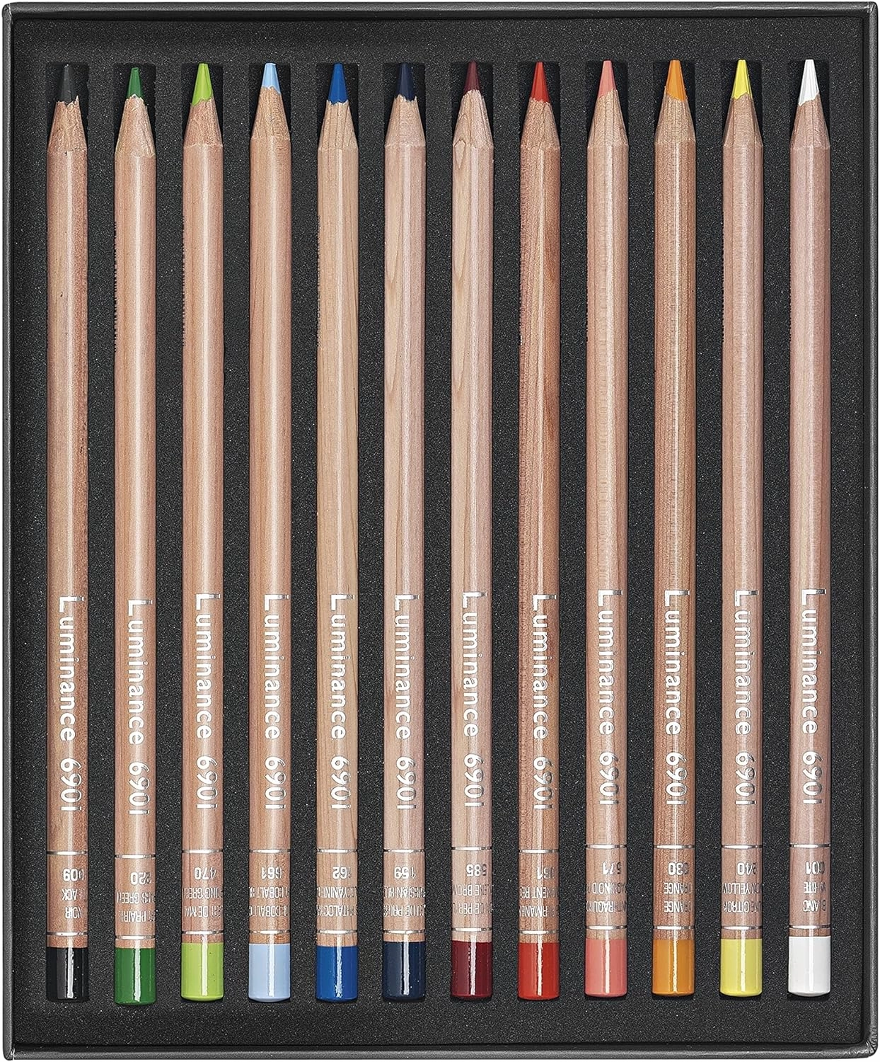Caran d'Ache Box of 12 Colours LUMINANCE 6901™