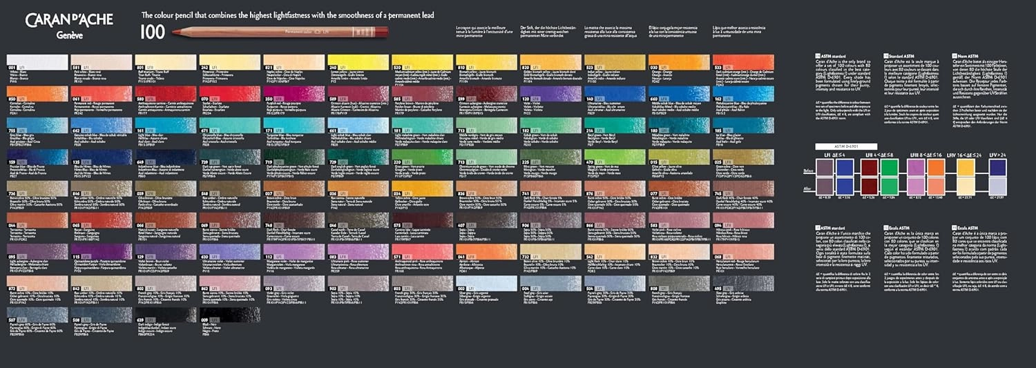 Caran d'Ache Box of 12 Colours LUMINANCE 6901™