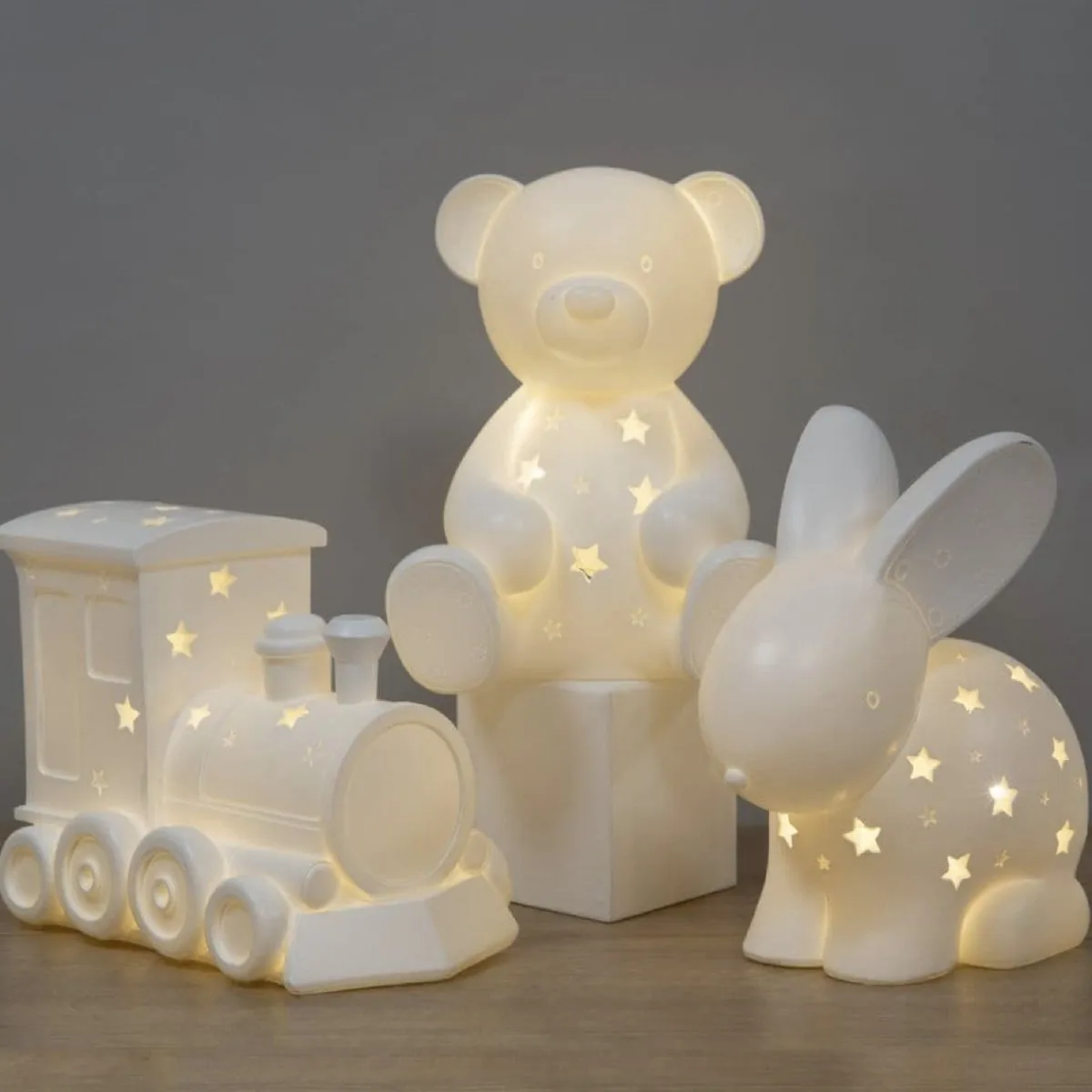 Ceramic Bunny Rabbit Night Light