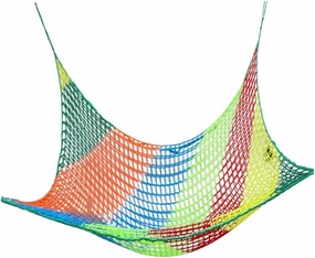 Children's Playground Net,4cm/4mm Colorful Safety Net Double Layer Backyard Net Outdoor Climbing Cargo Net Climbing Net,Double,9.9X9.9FT(3X3M)