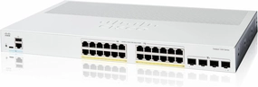 Cisco Catalyst 1200-24P-4X Smart Switch, 24 Port GE, PoE, 4x10GE SFP , Limited Lifetime Protection (C1200-24P-4X)