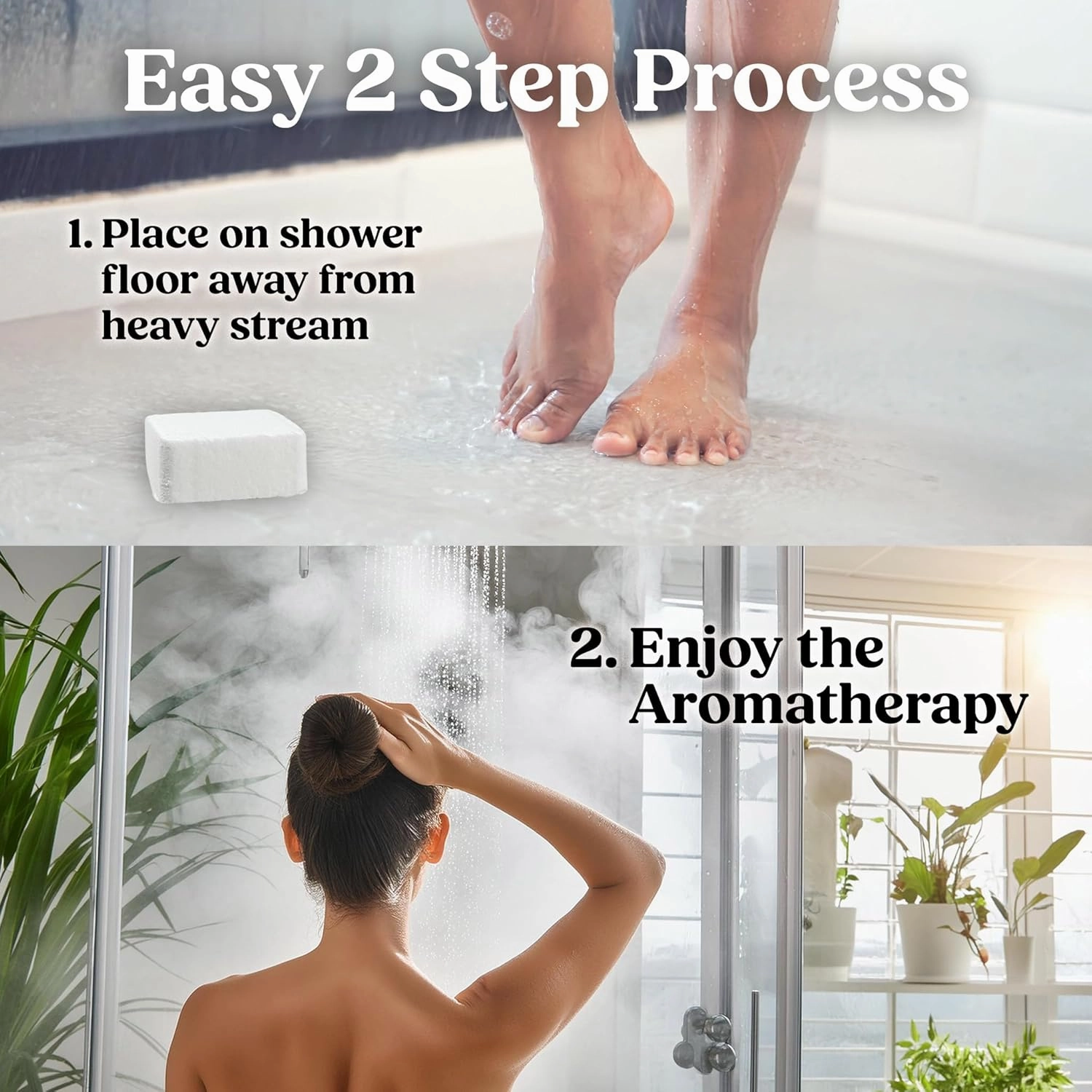 Citrus Shower Steamers Aromatherapy for Women- USA Made - Shower Bombs Aromatherapy for Women, Vapor Shower Tablets, Menthol Shower Scent Steamers Cold and Flu, Organic Shower Steamer
