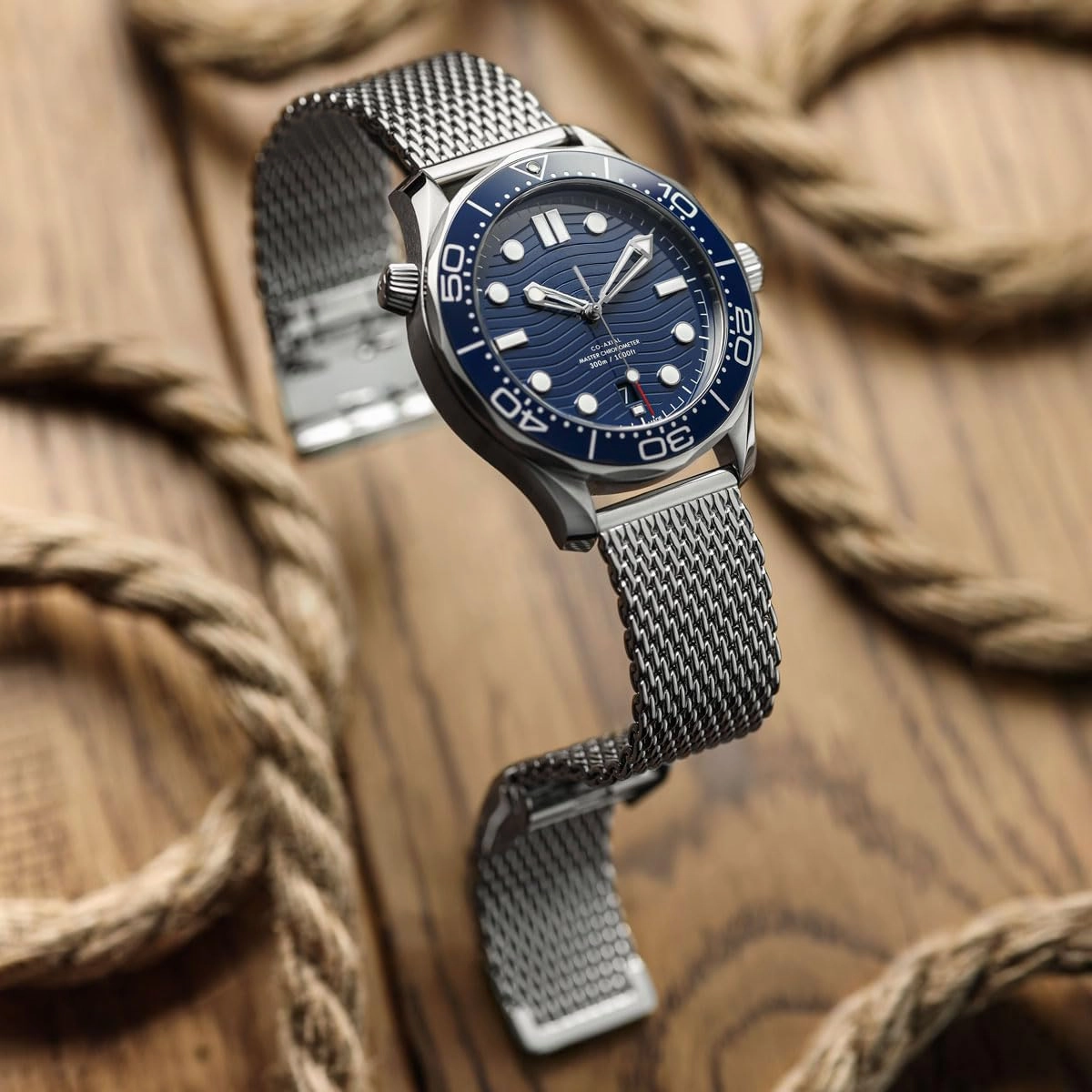 Classic Mesh Watch Strap, Polished or Satin Brushed Finish, 18-22mm. Men's Replacement Stainless Steel Band. Quick Release Spring Bars for Easy Changes
