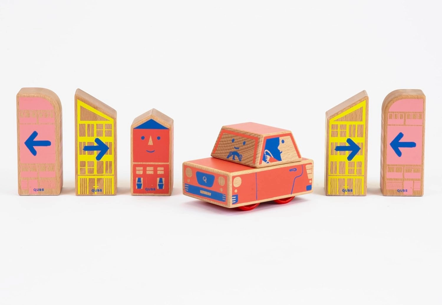 Cody Block Starter Set, Educational Wooden Building Blocks Coding and Car STEM Toys for Preschool Kids Ages 4 , Screen Free