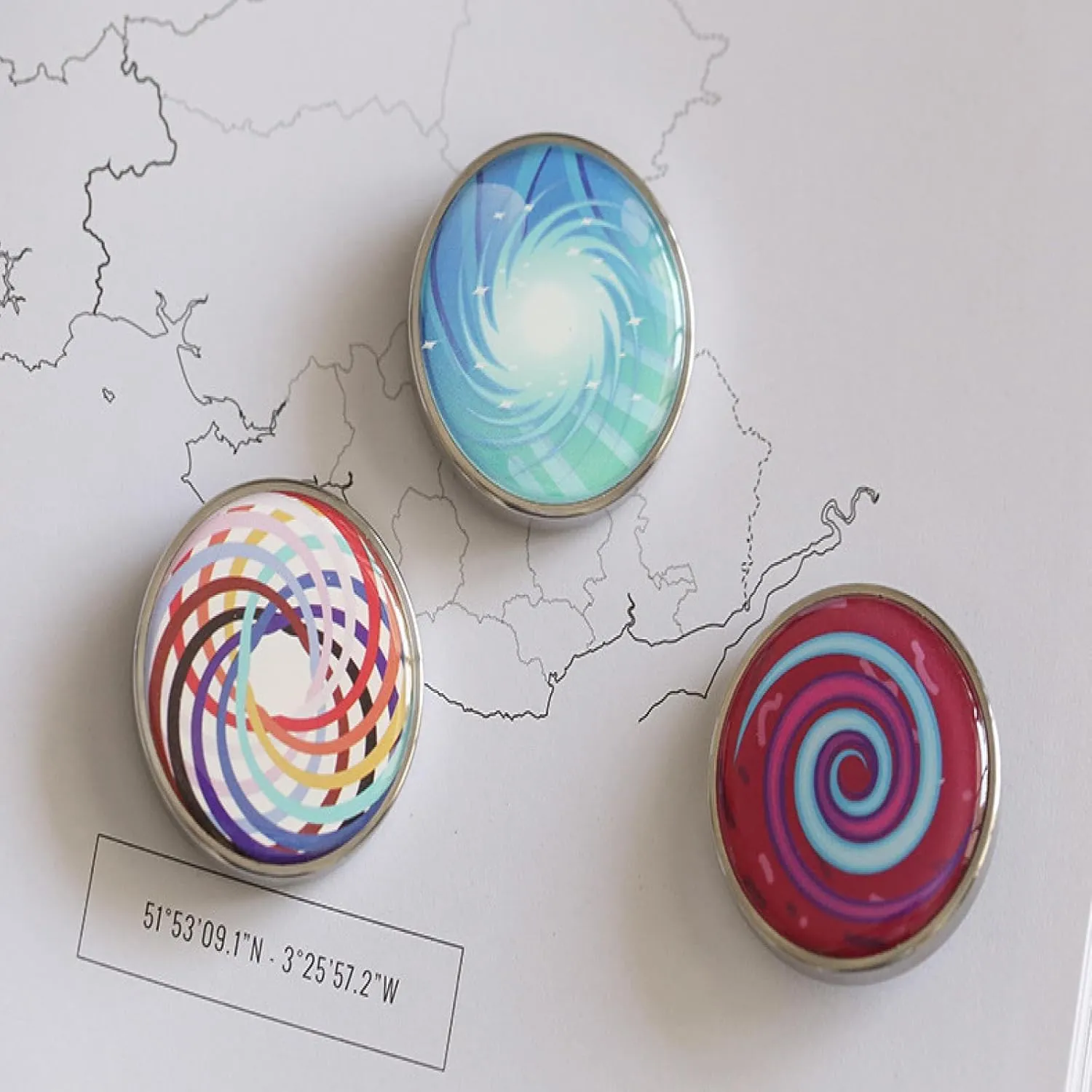 Colorful Glowing Galaxy Starry Sky Decompression top Stainless Steel Toy Luminous Desktop Rotating